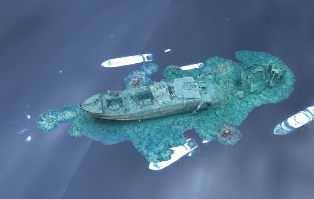 Thistlegorm 3D Photogrammetry model. photogrammetry site monitoring