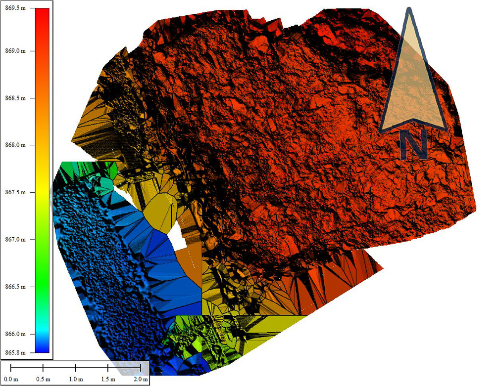 EDM photogrammetry for Roman footprints