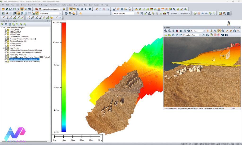 Chesil dragon teeth photogrammetry  site monitoring