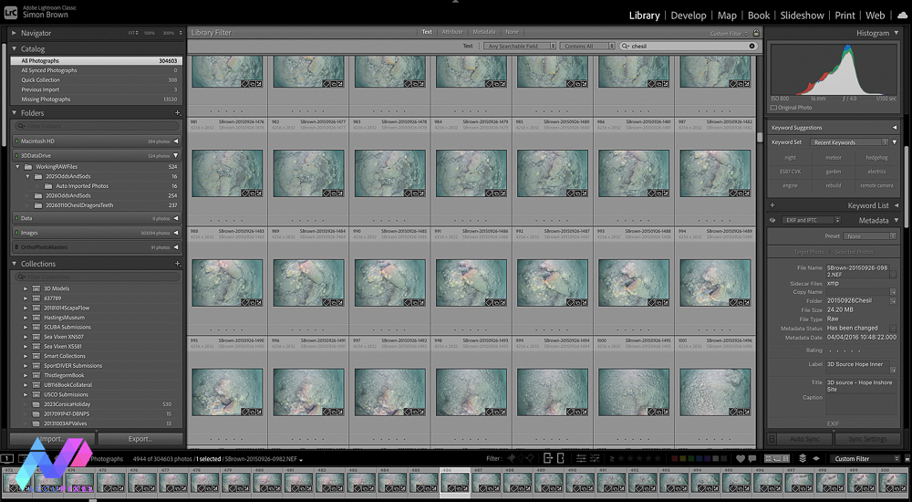 Using Lightroom for Image Management for Photogrammetry